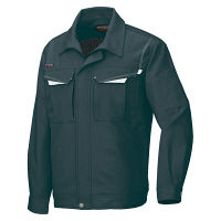 アイトス 長袖ブルゾンA ブラック×シルバーグレー 6L AZ6550-010 1着（直送品）