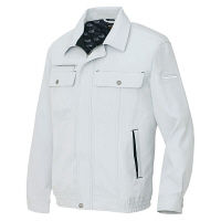 アイトス 長袖ブルゾンB シルバーグレー×ブラック 6L AZ6560-003 1着（直送品）