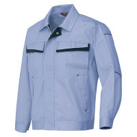 アイトス 長袖ブルゾン（配色） ミストバイオレット×ディープネイビー L AZ6570-076 1着（直送品）