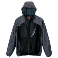 アイトス パーカーブルゾン（男女兼用） ブラック×チャコール 3L AZ10302-110 1着（直送品）