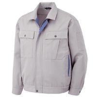ミドリ安全 作業服 男女共用 春夏 長袖 ブルゾン GS2561 6L シルバーグレー 3120120610 1点（直送品）