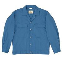 ミドリ安全 作業服 男性用 春夏 長袖 ジャンパー MS6003 4L ブルー 3120119308 1点（直送品）