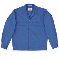 ミドリ安全 作業服 男性用 春夏 長袖 ジャンパー MS4003 LL ブルー 3120002006 1点（直送品）