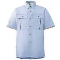 ミドリ安全 作業服 春夏 半袖 シャツ 帯電防止 RCS603 M ブルー 3120707504 1点（直送品）
