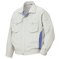 ミドリ安全 作業服 春夏 長袖 ブルゾン 帯電防止 RCS2461 S シルバーグレー 3120158003 1点（直送品）