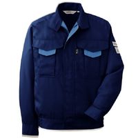 ミドリ安全 作業服 男性用 春夏 長袖 ブルゾン 帯電防止 RCS2197 S ネイビー 3120167203 1点（直送品）