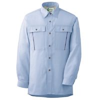 ミドリ安全 作業服 春夏 長袖 シャツ 帯電防止 RCS2603 LL ブルー 3120708306 1点（直送品）