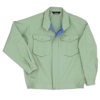 ミドリ安全 作業服 春夏 長袖 ブルゾン GS2346 5L ライトグリーン 3120194109 1点（直送品）