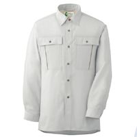 ミドリ安全 作業服 春夏 長袖 シャツ 帯電防止 RCS2601 4L シルバーグレー 3120708208 1点（直送品）
