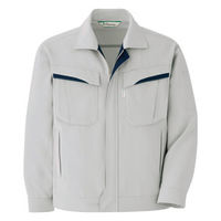 ミドリ安全 作業服 春夏 長袖 ジャンパー 帯電防止 VES2481 3L シルバーグレー 3120212507 1点（直送品）