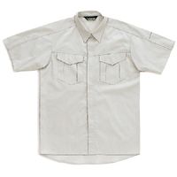 ミドリ安全 作業服 春夏 半袖 シャツ GS351 SS シルバーグレー 3120198402 1点（直送品）