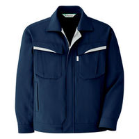 ミドリ安全 作業服 春夏 長袖 ジャンパー 帯電防止 VES2487 5L ネイビー 3120212809 1点（直送品）