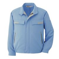 ミドリ安全 作業服 春夏 長袖 ブルゾン 帯電防止 VES273 L ブルー 3120129905 1点（直送品）