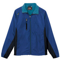 アイトス 裏フリースジャケット ブルー×ネイビー 5L AZ50111-006 1着（直送品）