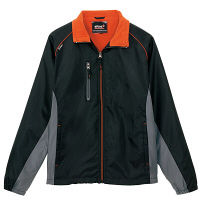 アイトス 裏フリースジャケット ブラック×グレー 5L AZ50111-010 1着（直送品）