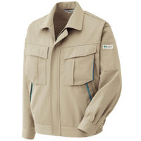 ミドリ安全 作業服 男女共用 春夏 長袖 ブルゾン 帯電防止 RCS2580 L ベージュ 3120710005 1点（直送品）