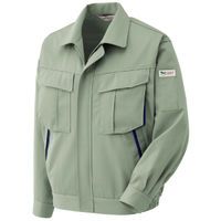 ミドリ安全 作業服 男女共用 春夏 長袖 ブルゾン 帯電防止 RCS2586 3L アースグリーン 3120710207 1点（直送品）