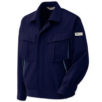 ミドリ安全 作業服 男女共用 春夏 長袖 ブルゾン 帯電防止 RCS2587 L ネイビー 3120710305 1点（直送品）
