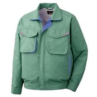 ミドリ安全 作業服 春夏 長袖 ブルゾン 帯電防止 GS2486 SS グリーン 3121194402 1点（直送品）