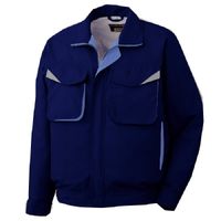 ミドリ安全 作業服 春夏 長袖 ブルゾン 帯電防止 GS2487 LL ネイビー 3121194506 1点（直送品）