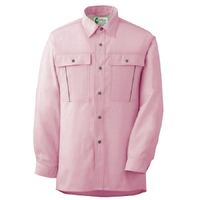 ミドリ安全 作業服 春夏 長袖 シャツ 帯電防止 RCS2605 LL ピンク 3120708506 1点（直送品）