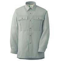 ミドリ安全 作業服 春夏 長袖 シャツ 帯電防止 RCS2606 4L グリーン 3120708608 1点（直送品）