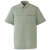 ミドリ安全 作業服 男女共用 春夏 半袖 シャツ 帯電防止 RCS596 LL アースグリーン 3120710806 1点（直送品）