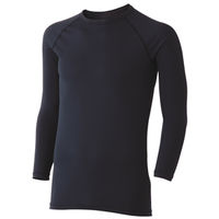 ミドリ安全 クールインナー 男女共用 春夏 長袖 Tシャツ FTC11BK L ブラック 3121192105 1点（直送品）