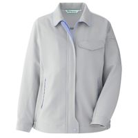 ミドリ安全 女性用 作業服 春夏 長袖 ブルゾン 帯電防止 VELS2421 7号 シルバーグレー 3124105303 1点（直送品）