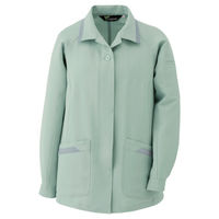 ミドリ安全 女性用 作業服 春夏 長袖 スモック 帯電防止 VELS256 19号 ライトグリーン 3124104609 1点（直送品）