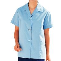 ミドリ安全 女性用 作業服 春夏 半袖 スモック WS2100 4L サックス 3124100408 1点（直送品）