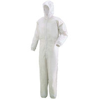 ミドリ安全 クリーンウェア 長袖 クリーンスーツ C1351W フード一体型 5L ホワイト 3148005709 1点(1着)（直送品）