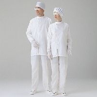 ミドリ安全 女性用 クリーンウェア スラックス SL3202W M ホワイト 3146002104 1本(1着)（直送品）