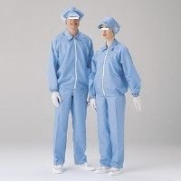 ミドリ安全 女性用 クリーンウェア スラックス SL3202B 3L ブルー 3146002207 1本(1着)（直送品）