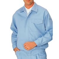 ミドリ安全 クリーンウェア 長袖 ブルゾン ESD149 5L サックス 3140200809 1点(1着)（直送品）