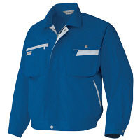 アイトス 長袖ブルゾン ブルー×シルバーグレー S AZ6321-006 1着（直送品）