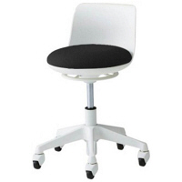 【展示品】オカムラ　ピルエット　木脚　背付　ベージュ　ホワイトシェル 展示品】オカムラ ピルエット 木脚 背付 ベージュ ホワイト