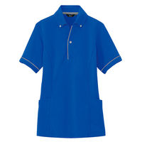アイトス サイドポケット半袖ポロシャツ（男女兼用） ブルー AZ-7668-006