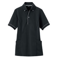 アイトス サイドポケット半袖ポロシャツ（男女兼用） ブラック AZ-7668-010