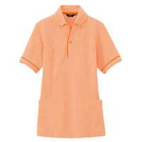 アイトス サイドポケット半袖ポロシャツ（男女兼用） オレンジ AZ-7668-063
