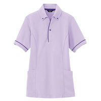 アイトス サイドポケット半袖ポロシャツ（男女兼用） ラベンダー AZ-7668-069