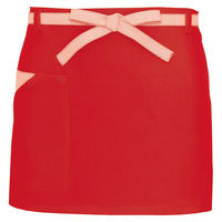 アイトス 腰下エプロン（コードレーン配色） レッド F AZ8653-009 1着（直送品）