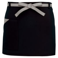 アイトス 腰下エプロン（コードレーン配色） ブラック F AZ8653-010 1着（直送品）