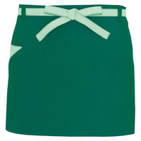 アイトス 腰下エプロン（コードレーン配色） グリーン F AZ8653-015 1着（直送品）