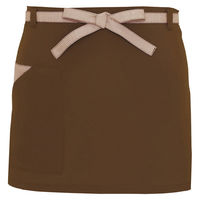 アイトス 腰下エプロン（コードレーン配色） ブラウン F AZ8653-022 1着（直送品）