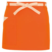 アイトス 腰下エプロン（コードレーン配色） オレンジ F AZ8653-063 1着（直送品）