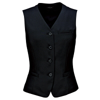 アイトス Pieds ベスト ブラック 9号 HCV9550-099 1着（直送品）