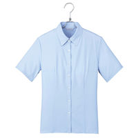 アイトス Pieds 半袖ブラウス ミントブルー 19号 HCB2610-025 1着（直送品）