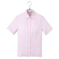 アイトス Pieds 半袖ブラウス ピンク 19号 HCB2610-038 1着（直送品）