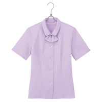 アイトス Pieds 半袖ブラウス パープル 17号 HCB2700-082 1着（直送品）